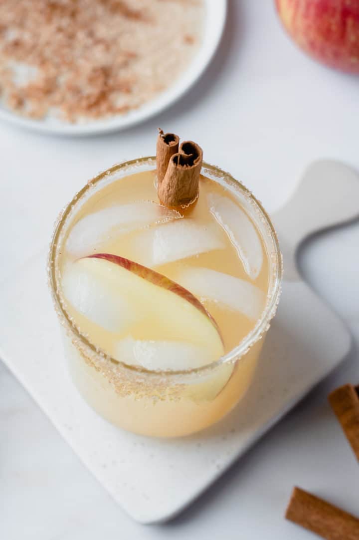 Apple Cinnamon Vodka Spritzer Notably Vegan