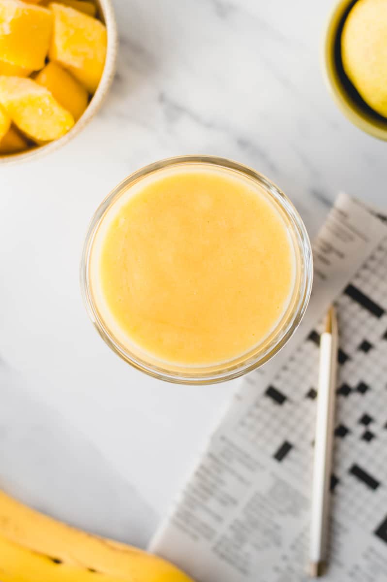 vegan mango protein smoothie