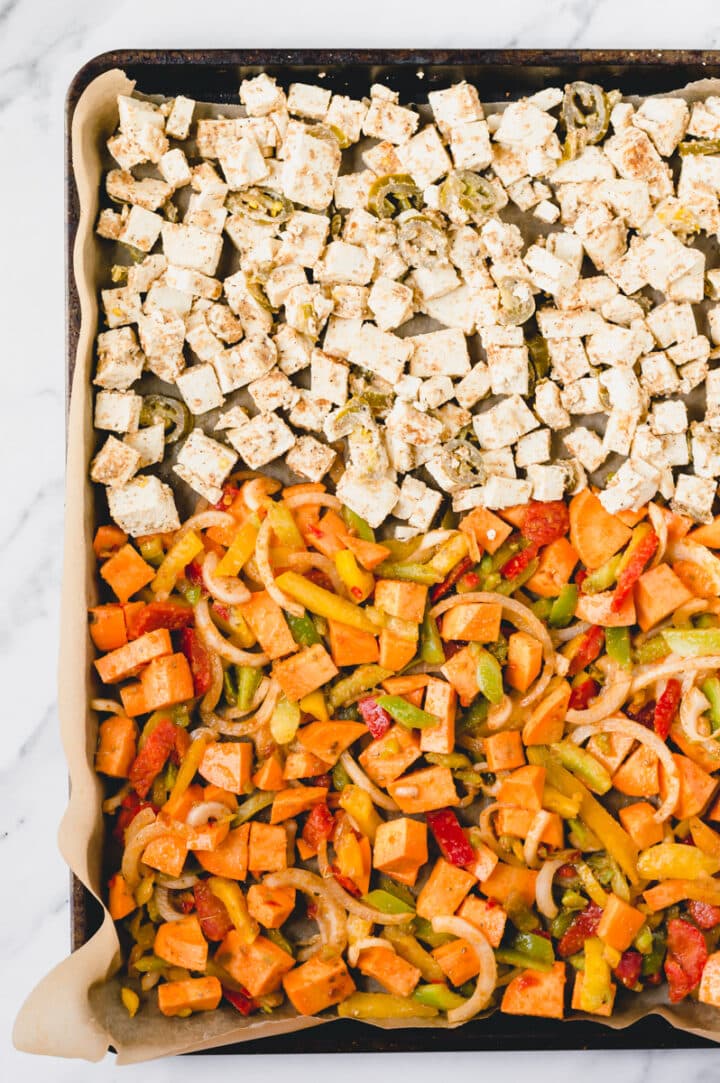 Vegan Sweet Potato Fajitas with Jalapeño Tofu Notably Vegan
