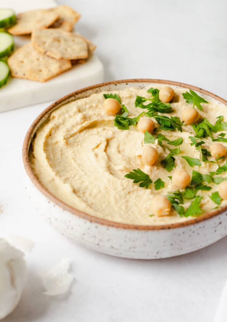Homemade Hummus with Canned Chickpeas - Notably Vegan