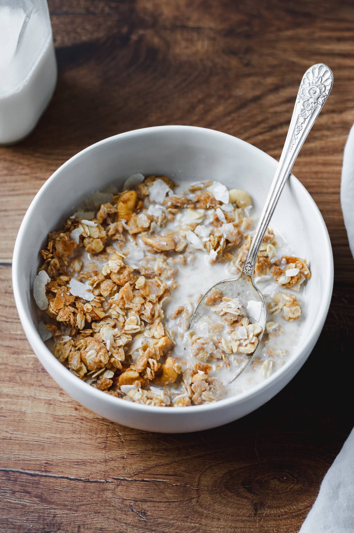 Easy 7Ingredient Coconut Cashew Granola Recipe Notably Vegan