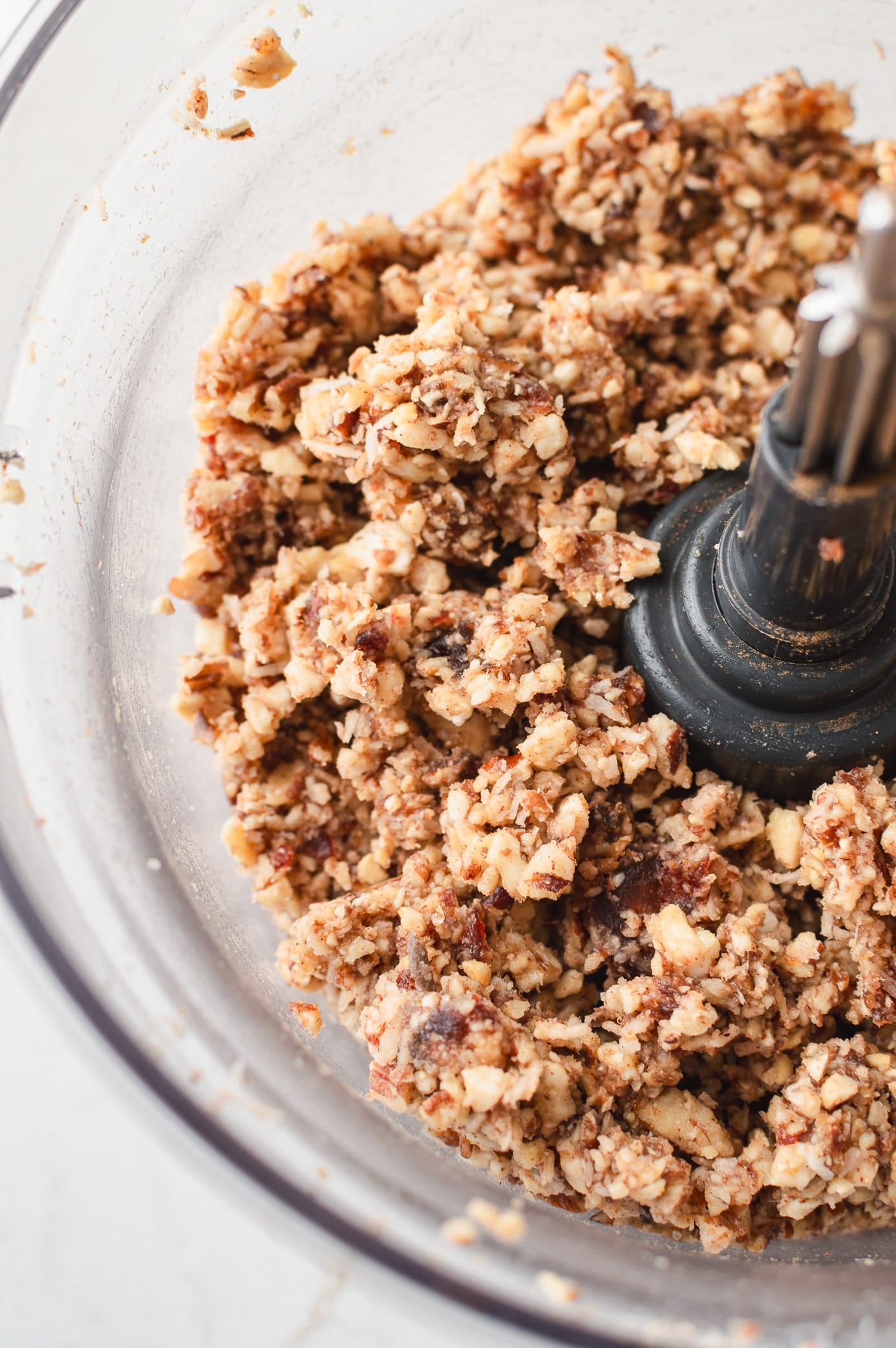 cinnamon coconut date ball batter